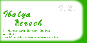 ibolya mersch business card